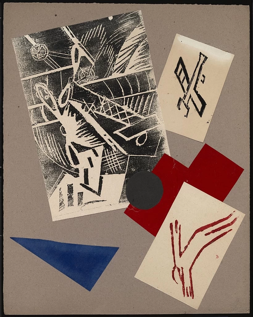Illustrazione per il libro The War di Aleksey Kruchenykh, 1916 1